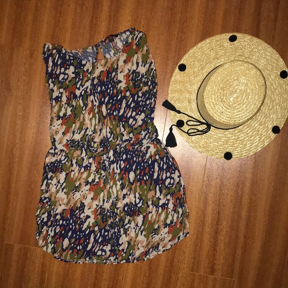 High Scoop Neck Summer Dress